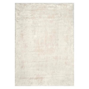 nuLOOM Cloud Shag Accent Rug - White (3