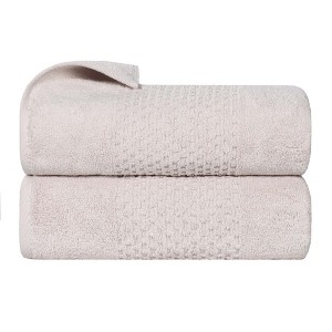 Zero Twist Waffle Textured Cotton Medium Weight Towel Set by Blue Nile Mills - 1 of 4