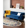 Unique Loom Aurelia Collection Area Rug - Hadrian (5'  x 8' Oval Multi/Black) - 3 of 4