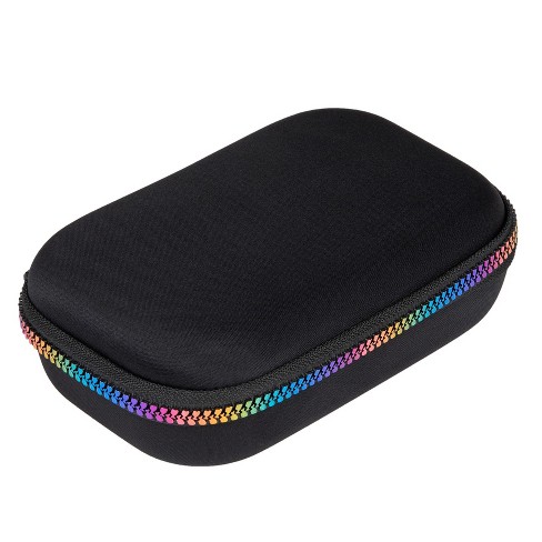 ZIPIT Black Pencil Box with Rainbow Zip - image 1 of 4