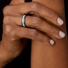 Ross-Simons 0.15 ct. t.w. Black and White Diamond Striped Ring in Sterling Silver - 4 of 4