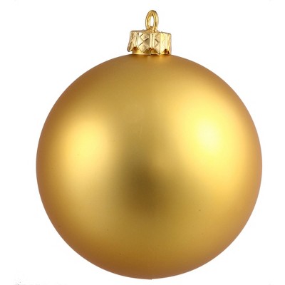 Vickerman 2.75" Matte Drilled Shatterproof Christmas Ball Ornament - Gold