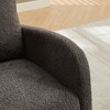 Vynxaria Charcoal 25.4"W Rocking Chair for Nursery High Back Glider Chair - 2 of 4