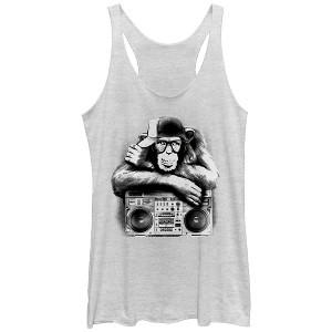 Women's Lost Gods Boombox Chimp Racerback Tank Top - 1 of 3