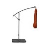 WestinTrends 10 Ft Outdoor Patio Solar LED Cantilever Umbrella with Base Weights - 3 of 3