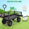 Heavy Duty Steel Garden Cart Folding Utility Wagon with Removable Cart Liner - 3 of 4