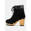 MAAYA Brown Handcrafted Collared Suede Boot - image 4 of 4