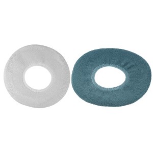 Unique Bargains Stretchable Thicker Toilet Seat Cover Pad Lid Bathroom Washable Reusable 2 Pcs - 1 of 4