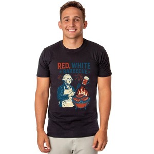 Red White Barbeque Men's George Washington 4th of July Funny T-Shirt - 1 of 4