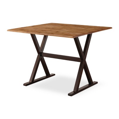 40" Square Drop Leaf Rustic Dining Table - Threshold™