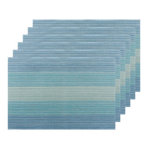 Unique Bargains Dining Table Washable Vinyl PVC Weave Placemats 18 x 12 Inches 6 Pcs - image 1 of 4