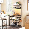 ODK Bakers Rack with Power Outlet, Coffee Bar with Storage 5-Tiers - 2 of 3