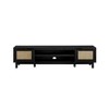 NicBex Modern TV Stand Rattan-Door Low TV Stand for TVs up to 80 Inches Media Console Entertainment Center for Living Room, Bedroom - 3 of 4