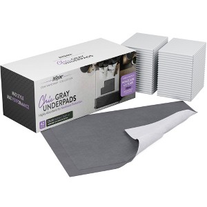 Inspire Ultra Underpads Incontinence Bed Pads | Chic Gray Modern Design | Hospital Bed Pads Disposable - 1 of 4