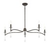 Savoy House Laramie 5 - Light Chandelier in  Chelsea Walnut - 2 of 4