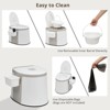 Karl Home | Off-White Portable Camping Toilet with Paper Holder and Anti-Slip Strips - 3 of 4