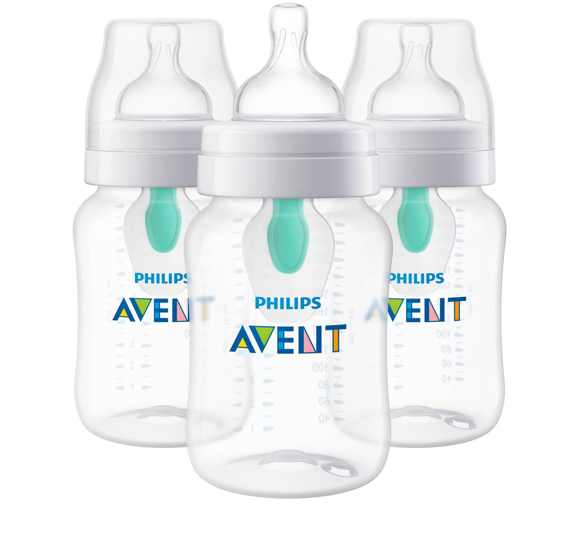 Philips Avent 3pk Anti-Colic Bottle with AirFree Vent - Clear - 9oz