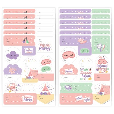 Big Dot Of Happiness Pajama Slumber Party - Girls Sleepover Birthday Party Water  Bottle Sticker Labels - Set Of 20 : Target