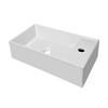 ALFI  Britannia Rectangular Wall Mount Basin with Right Single Hole Drill - 4 of 4
