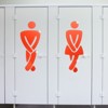 Unique Bargains Self-Adhesive Decor Office Business Men Women Restroom Signs 1 Set - 4 of 4