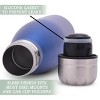 Elanze Designs SSWB-SH155BL All American Mom Dark Blue and Silver 17 Ounce Stainless Steel Metal Screw Top Lid Sports Water Bottle - 2 of 2