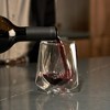Viski Aerating Wine Glass, Tasting Tumbler, Double Walled Specialty Clear Glass, Dishwasher Safe, 8 Oz, Set of 1 - 2 of 4