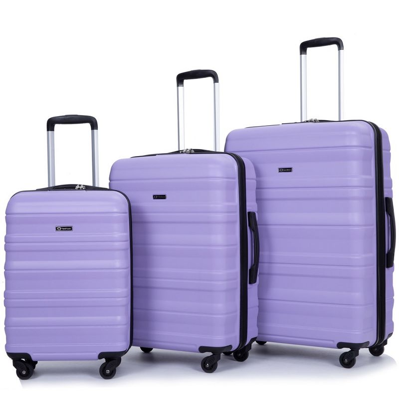 3 Piece Luggage Set,Hardshell Suitcase Set with Spinner Wheels & TSA Lock, Expandable Lightweight Carry On Luggage Suitcase, 2 of 9