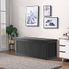 BI&SEA 260 Gallon Waterproof Deck Box-178,Lockable Resin Storage Box for Patio Furniture Cushions Garden Tools and Outdoor Delivery Storage - 2 of 4
