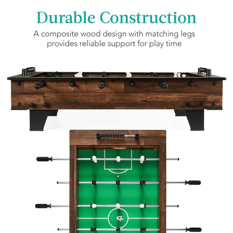 Best Choice Products 40in Tabletop Foosball Table, Arcade Table Soccer for Home, Game Room w/ 2 Balls, 4 of 9