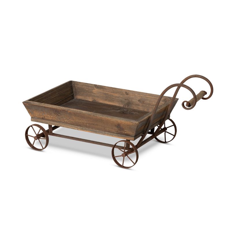 Park Hill Collection Wooden Garden Wagon, 3 of 5