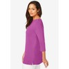 Jessica London Women's Plus Size Stretch Cotton Boatneck Tunic - 4 of 4