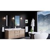 Urban Ambiance Luxury Coastal Wall Sconce 8.25''H x 6''W,  Brushed Nickel Finish,  Kempsey Collection, UHP4070 - 2 of 4