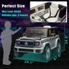 12V Kids Ride On Car, Licensed Mercedes-Benz EQG Electric Car Battery Powered w/Parent Remote Control - 4 of 4