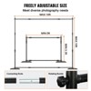 VEVOR 10ftx10ft Pipe and Drape Kit,Heavy Duty Backdrop Stand with Carbon Steel Base,Adjustable Backdrop Support with 6Clamps and A Carry Bag,Black - 4 of 4