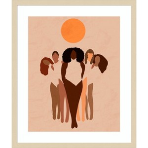 Amanti Art W.o.m.e.n by Carelle N'guessan. Wood Framed Wall Art Print - 1 of 4