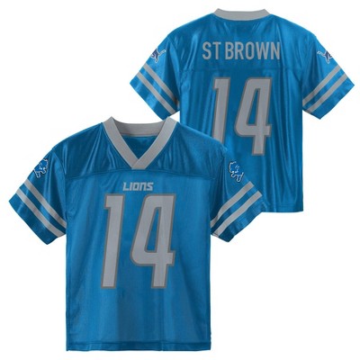 Detroit Lions Nike Game Jersey - Battle Blue - Custom - Mens