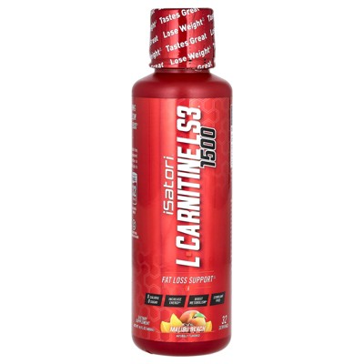 Isatori L-Carnitine LS3 1500, Malibu Beach, 1,500 mg, 16 fl oz (480 ml)