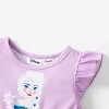 Disney Frozen Toddler Girls Elsa 1pc Naia Character Print Ruffle-sleeve Top T-shirt Tee - 4 of 4