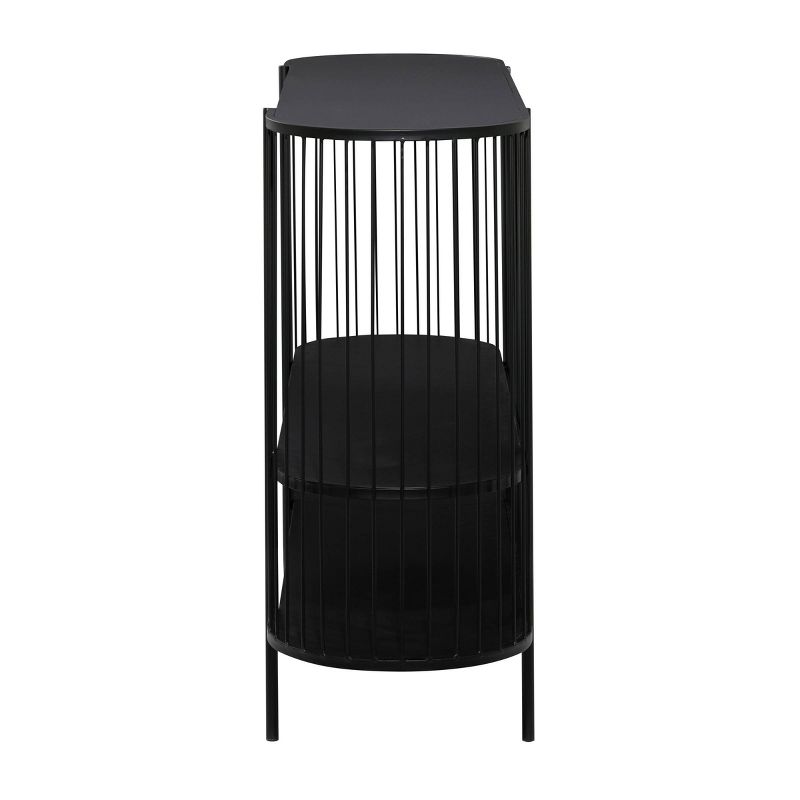 Contemporary Metal Console Table Black - Olivia &#38; May, 6 of 18