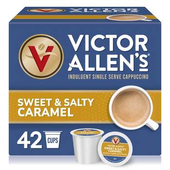 Victor Allen's Coffee Sweet & Salty Flavored Caramel Cappuccino Cups, 42 Ct