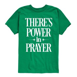 Boys' - Instant Message - Theres Power In Prayer Short Sleeve Graphic T-Shirt - 1 of 4