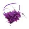 Unique Bargains Halloween Christmas Women's Flower Feathers Headband 1 Pc - 4 of 4
