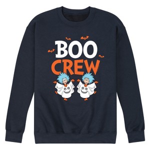 Men's - Dr. Seuss - Boo Crew Thing 1 and Thing 2 Graphic Fleece Sweatshirt - 1 of 4