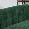 50.2" Chenille 2-Seater Loveseat with Channel Tufted Back & Metal Legs - 4 of 4