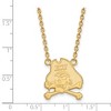 Black Bow Jewelry 14k Yellow Gold Plated Sterling Silver East Carolina Pirates NCAA Necklace 18 Inch - 2 of 4