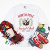 Simply Sage Market Women's North Pole Social Club Reindeer Long Sleeve Garment Dyed Tee - 3 of 4