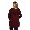 24seven Comfort Apparel Open Front Lightweight Hooded Maternity Cardigan - 3 of 4