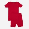 Leveret Matching Family Pajamas – Solid Red – 100% Cotton – Customizable for Personalization - 2 of 4