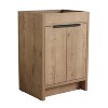 Vynxaria 24 in. Single Freestanding Imitation Oak Plywood Bath Vanity with No Top None Top KD-PACKING Assembled - 3 of 4