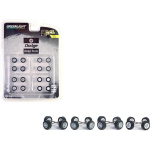 "First Generation (1981-93) Dodge Trucks" Wheels and Tires Multipack Set "Wheel & Tire Packs" Series 8 1/64 by Greenlight - 1 of 3